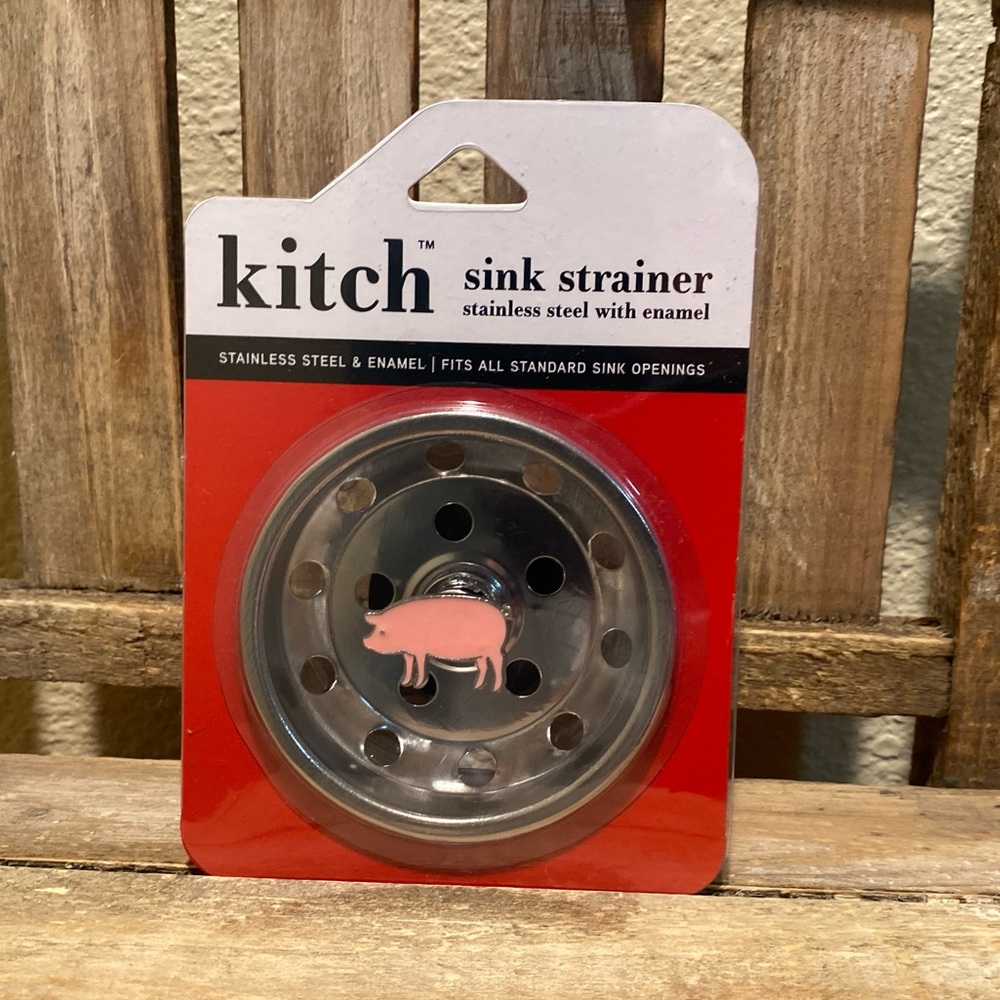 Farmhouse Pig Sink Strainer, Farmhouse Pig Sink Stopper, Farmhouse Pig Decor